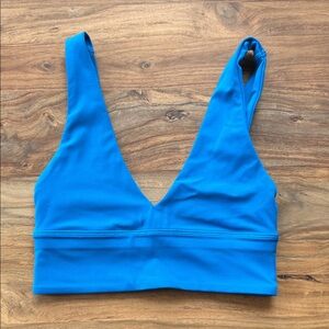 Lululemon Align Deep V Longline Bra Electric Blue | Yoga Sports Bra